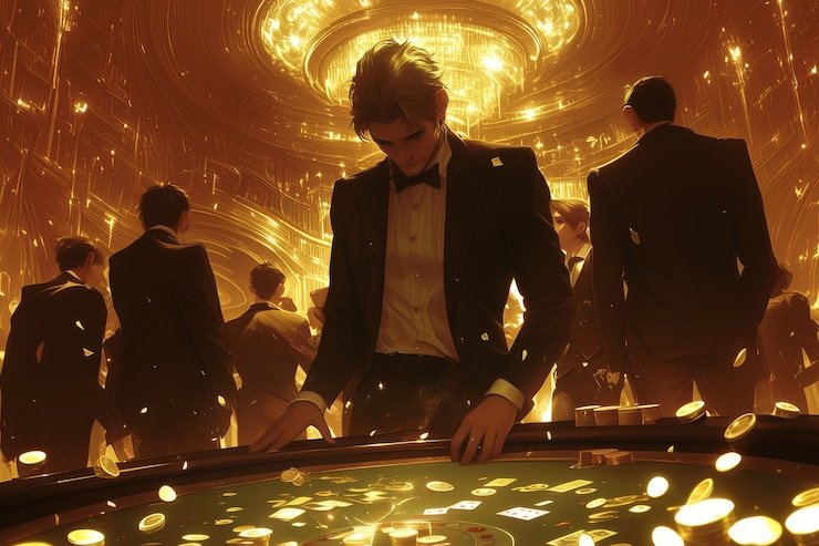 Togel 4D number selection interface on piano platform